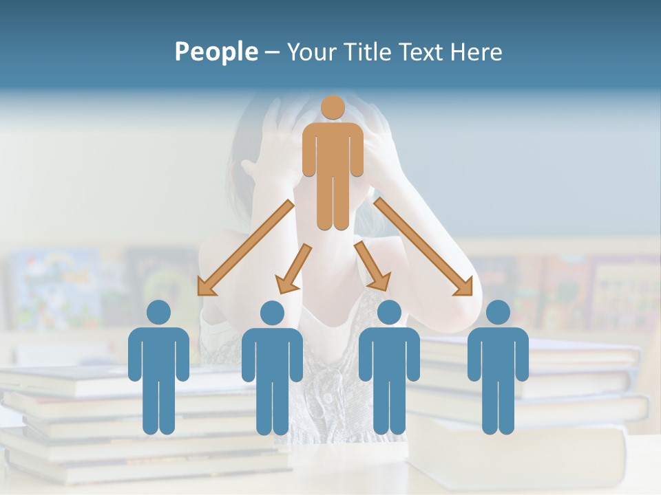 A Young Girl Is Covering Her Eyes With Her Hands PowerPoint Template