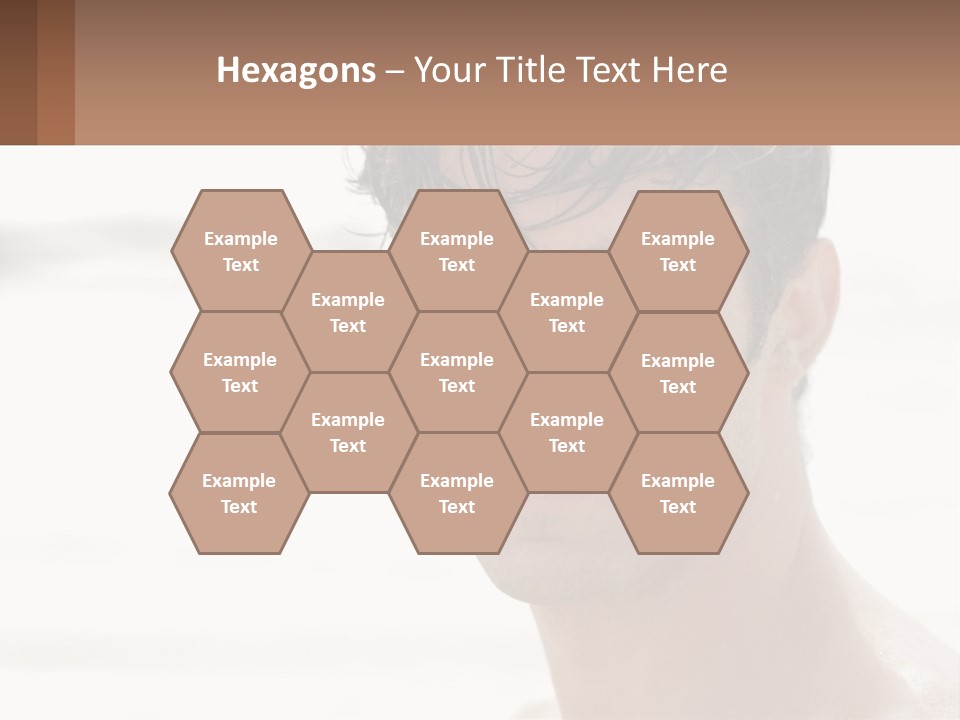 A Man Is Smiling With A Brown Background PowerPoint Template