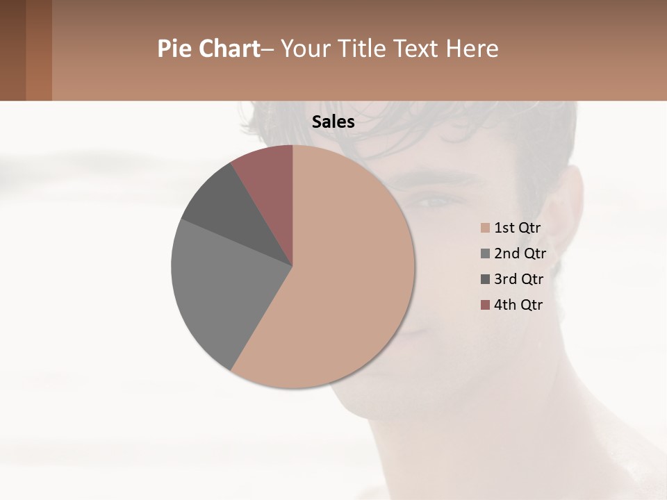 A Man Is Smiling With A Brown Background PowerPoint Template
