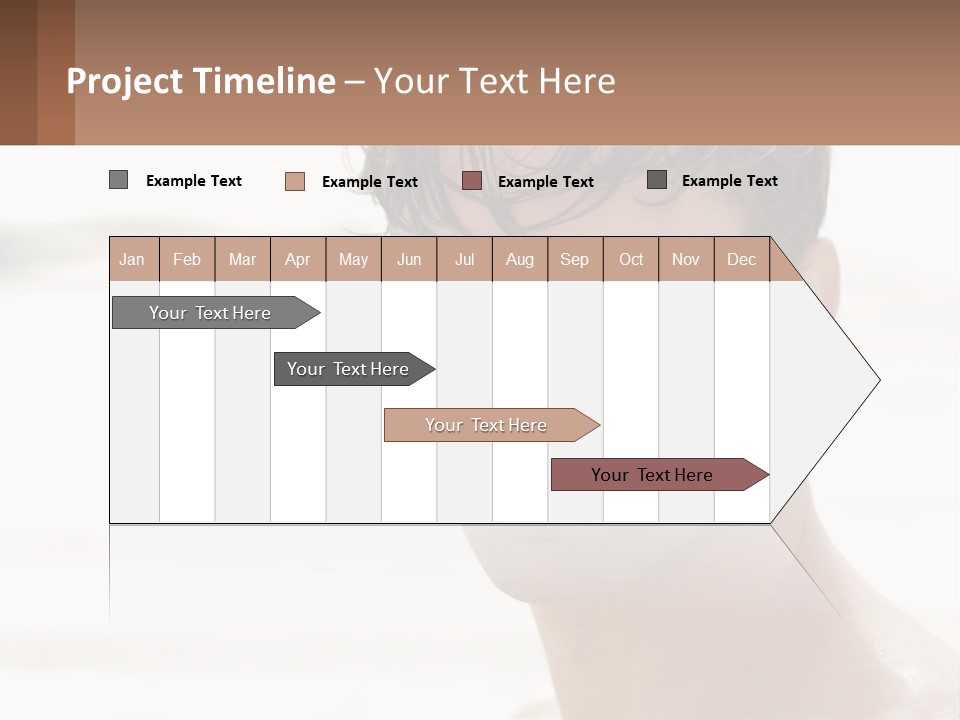 A Man Is Smiling With A Brown Background PowerPoint Template
