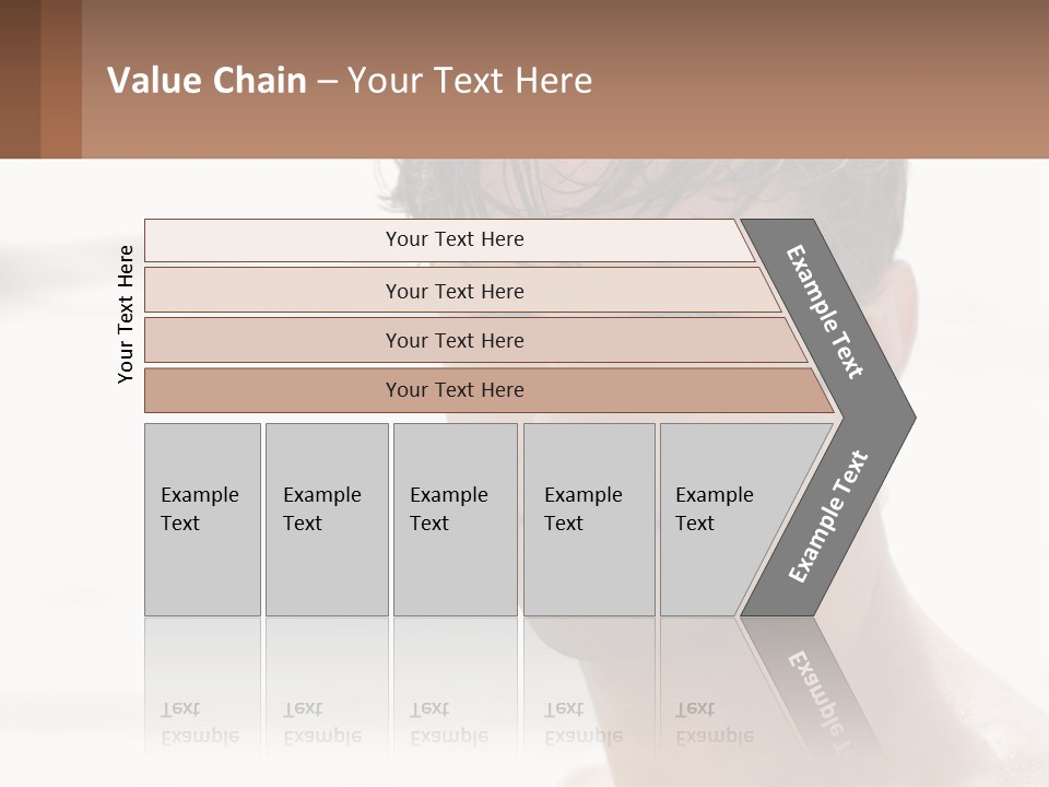 A Man Is Smiling With A Brown Background PowerPoint Template