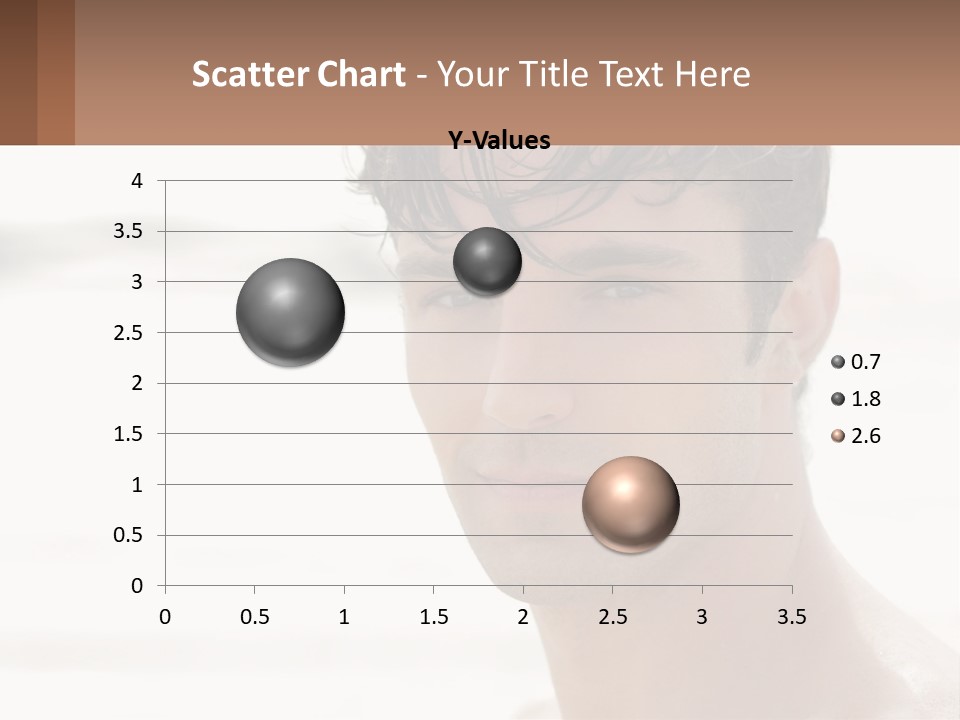 A Man Is Smiling With A Brown Background PowerPoint Template