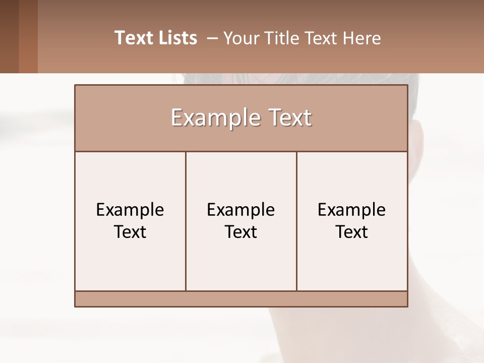 A Man Is Smiling With A Brown Background PowerPoint Template