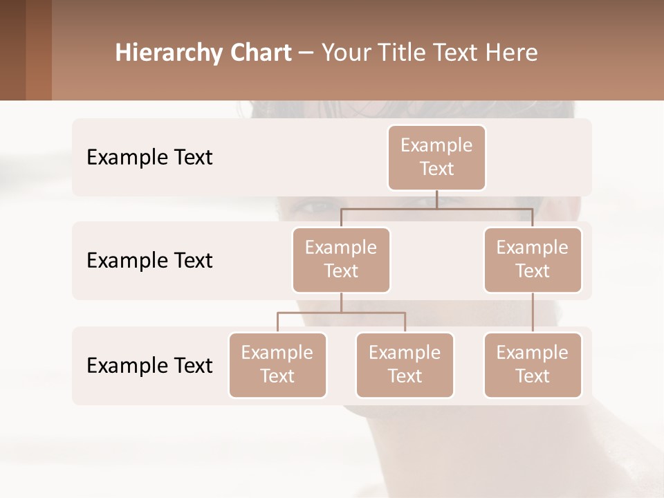 A Man Is Smiling With A Brown Background PowerPoint Template