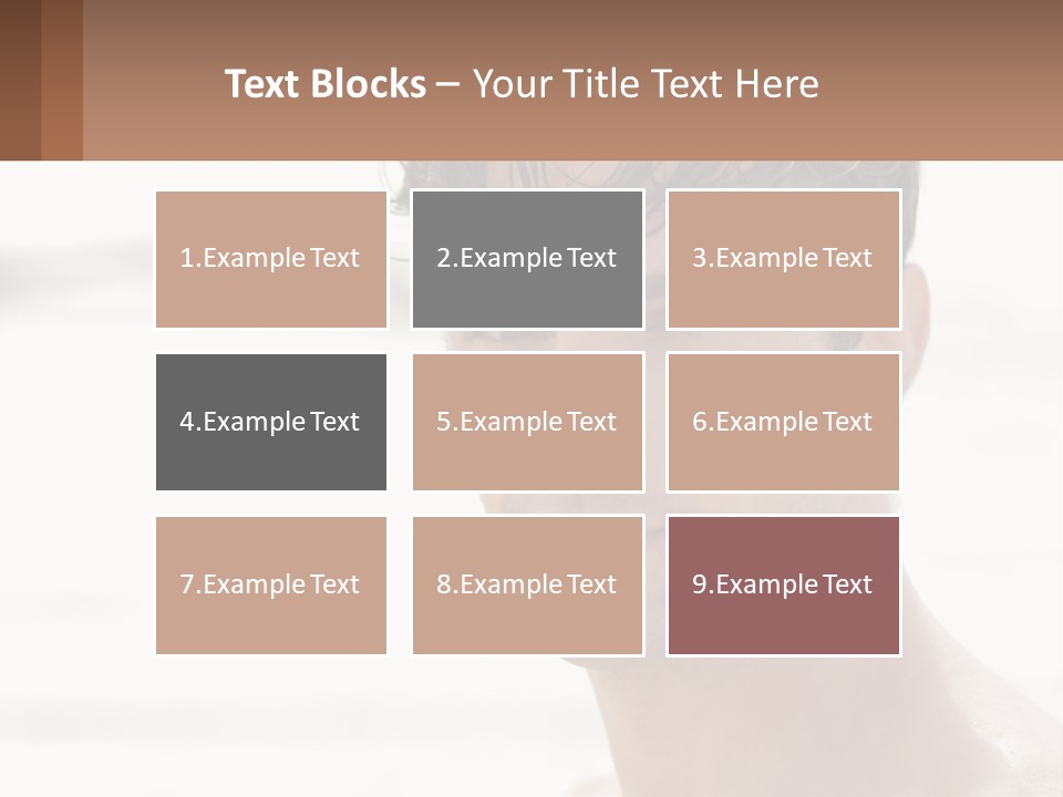 A Man Is Smiling With A Brown Background PowerPoint Template