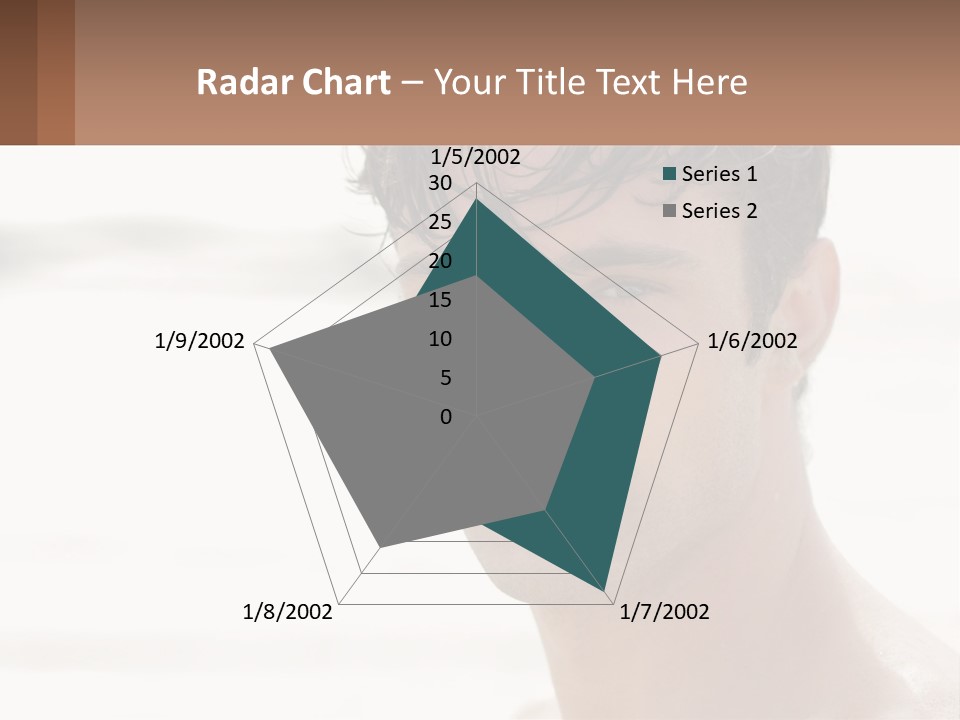 A Man Is Smiling With A Brown Background PowerPoint Template