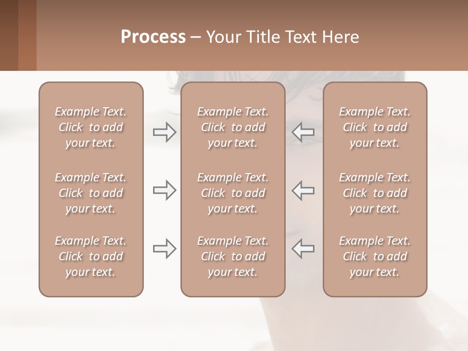 A Man Is Smiling With A Brown Background PowerPoint Template