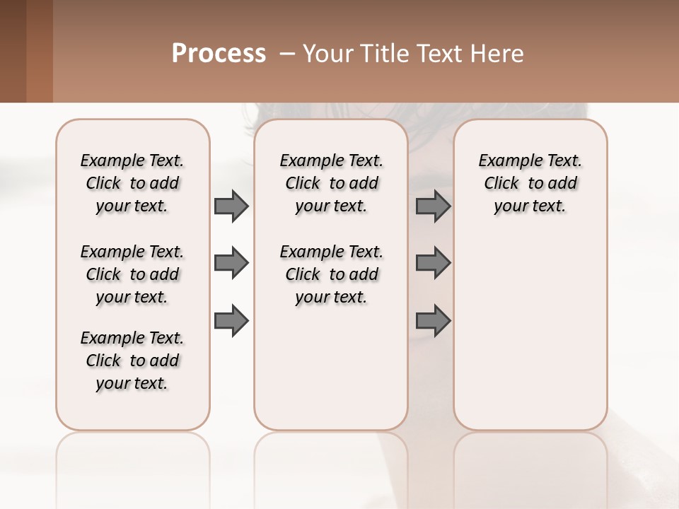 A Man Is Smiling With A Brown Background PowerPoint Template