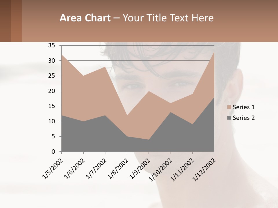A Man Is Smiling With A Brown Background PowerPoint Template