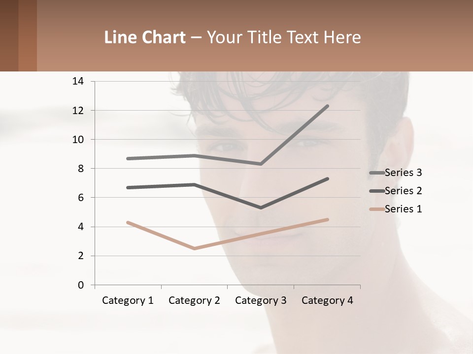 A Man Is Smiling With A Brown Background PowerPoint Template