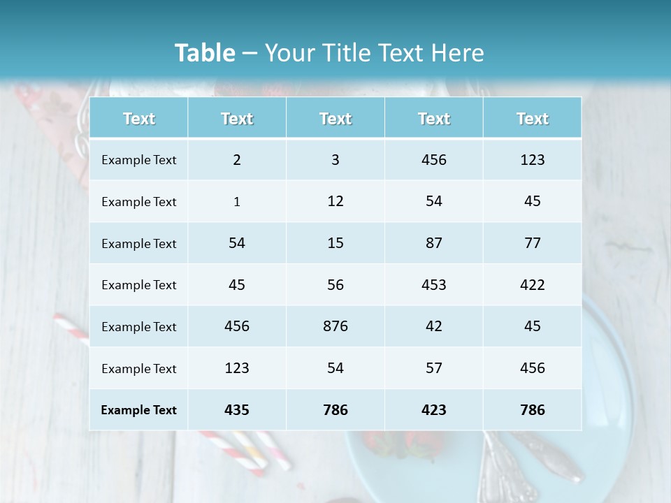 A Cake With Strawberries On Top Of It On A Table PowerPoint Template