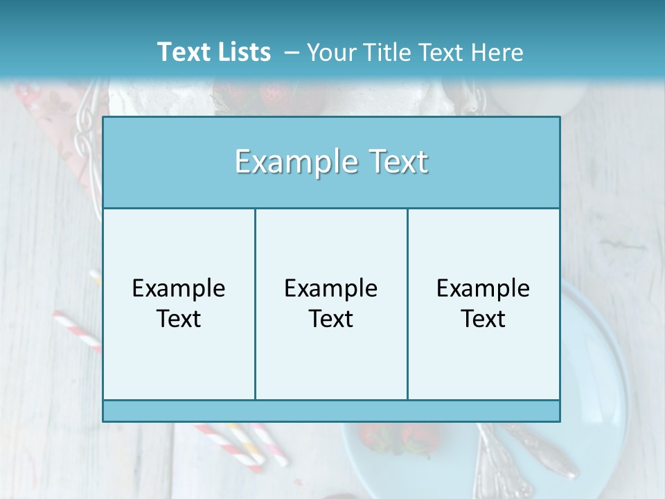 A Cake With Strawberries On Top Of It On A Table PowerPoint Template