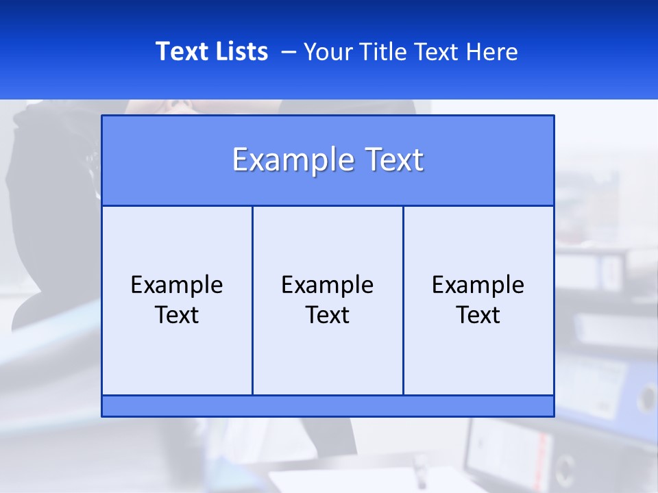A Man Sitting At A Desk With His Head In His Hands PowerPoint Template