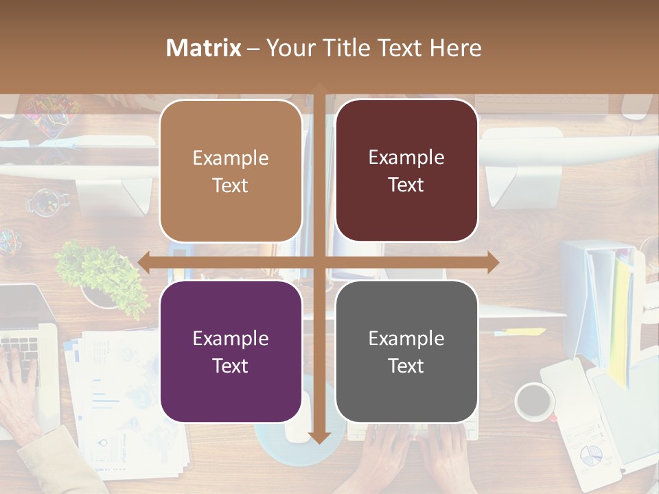 A Group Of People Sitting At A Table Working On Laptops PowerPoint Template