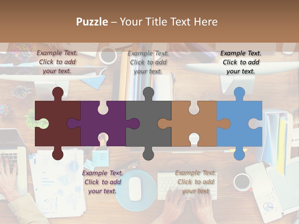 A Group Of People Sitting At A Table Working On Laptops PowerPoint Template