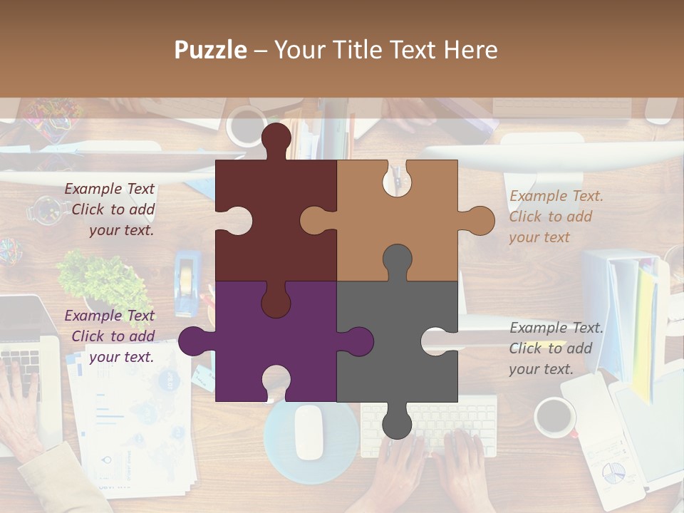 A Group Of People Sitting At A Table Working On Laptops PowerPoint Template