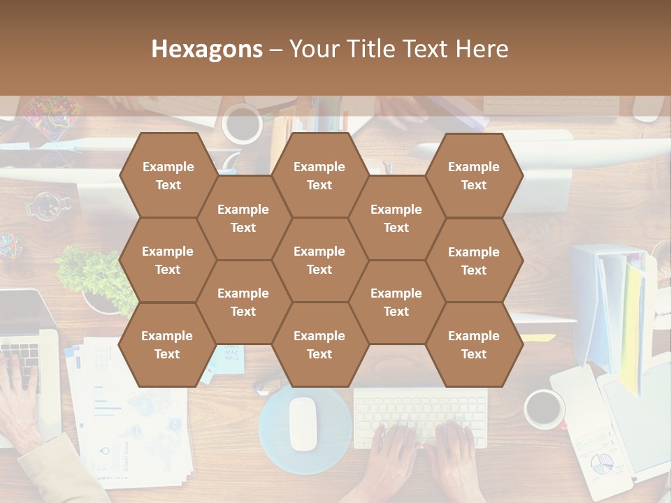 A Group Of People Sitting At A Table Working On Laptops PowerPoint Template