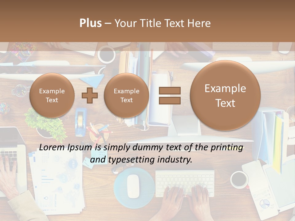 A Group Of People Sitting At A Table Working On Laptops PowerPoint Template