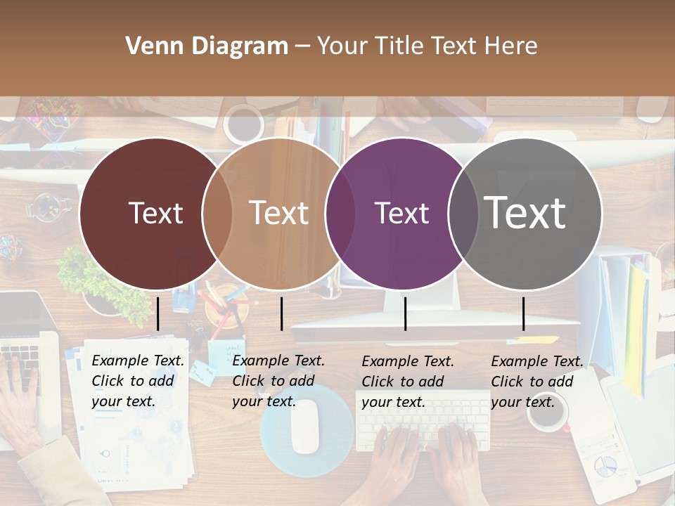 A Group Of People Sitting At A Table Working On Laptops PowerPoint Template