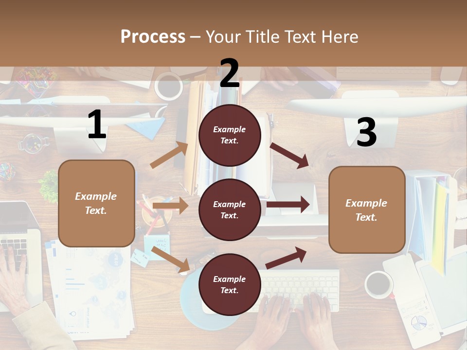 A Group Of People Sitting At A Table Working On Laptops PowerPoint Template