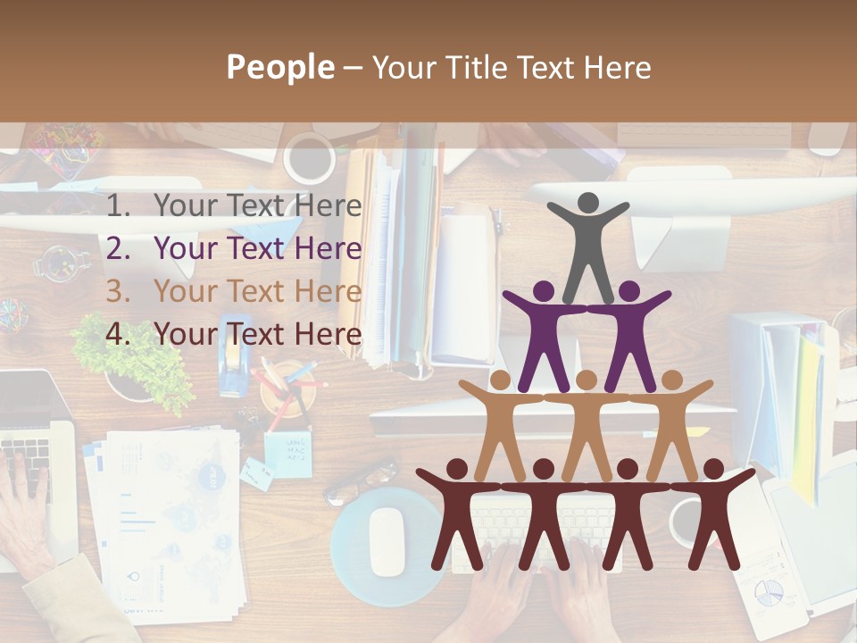 A Group Of People Sitting At A Table Working On Laptops PowerPoint Template