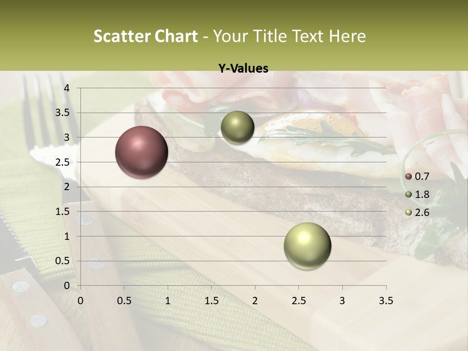 A Plate Of Food With A Knife And Fork PowerPoint Template