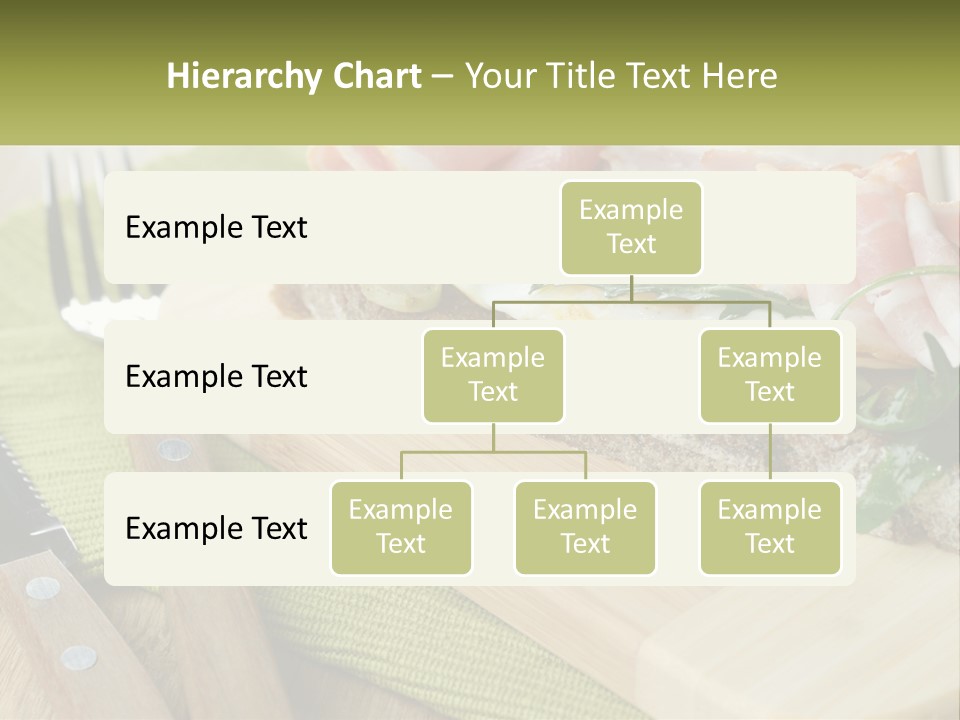 A Plate Of Food With A Knife And Fork PowerPoint Template