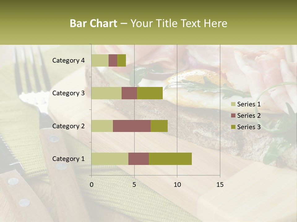 A Plate Of Food With A Knife And Fork PowerPoint Template