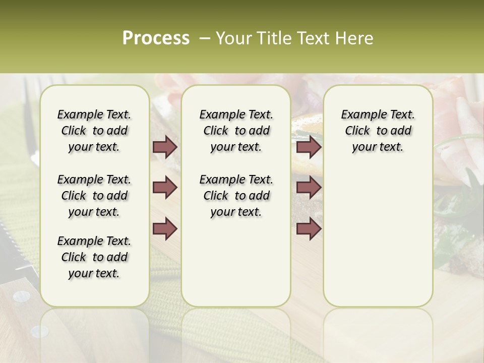 A Plate Of Food With A Knife And Fork PowerPoint Template