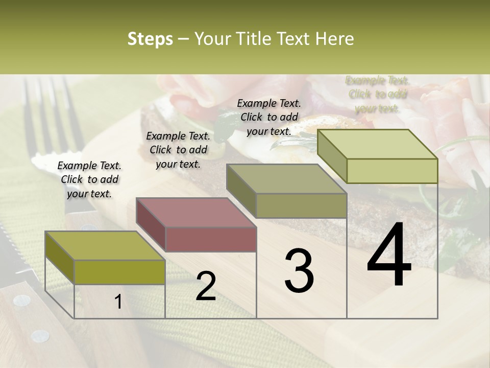 A Plate Of Food With A Knife And Fork PowerPoint Template