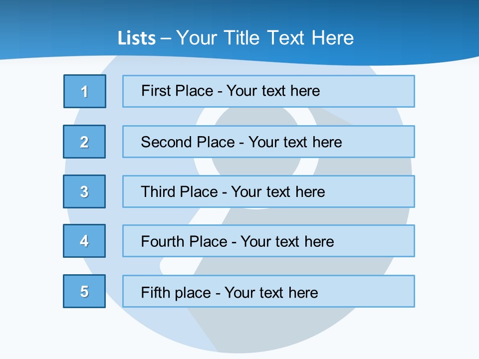 A Blue Circle With A Magnifying Lens On It PowerPoint Template