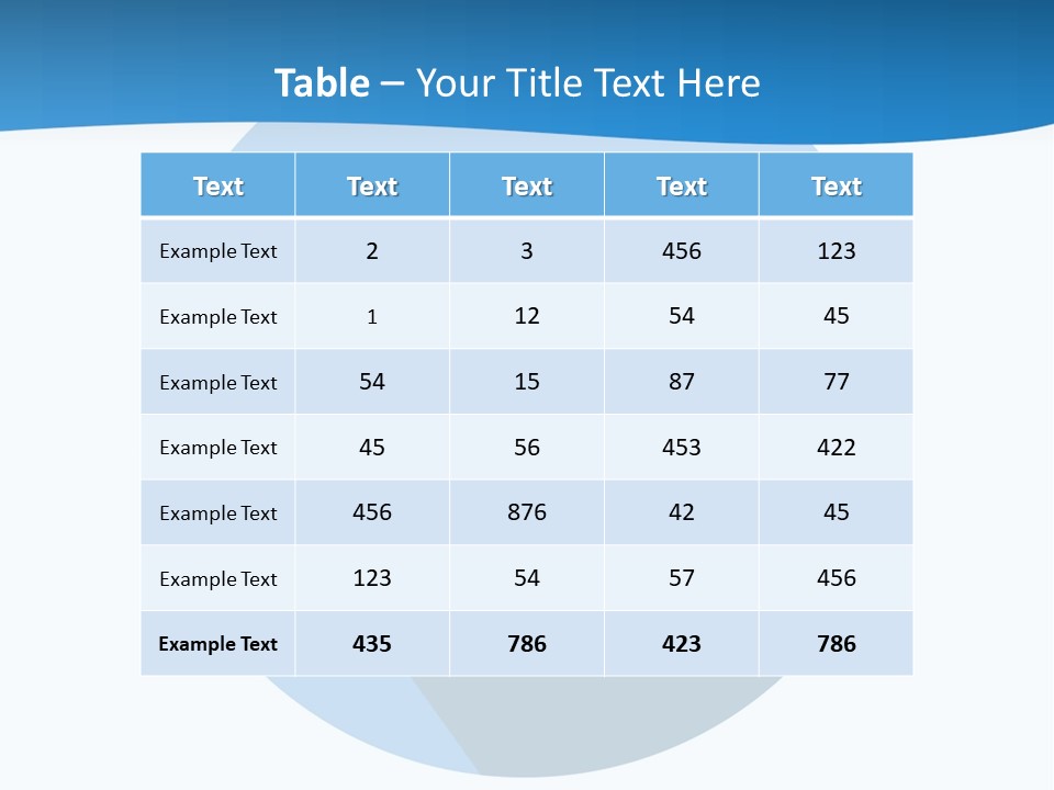 A Blue Circle With A Magnifying Lens On It PowerPoint Template
