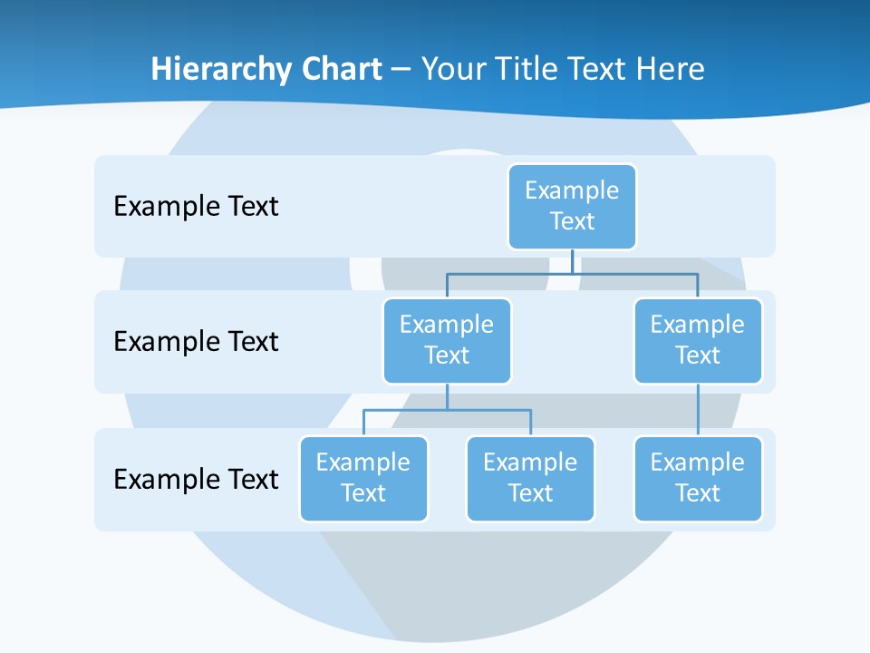 A Blue Circle With A Magnifying Lens On It PowerPoint Template