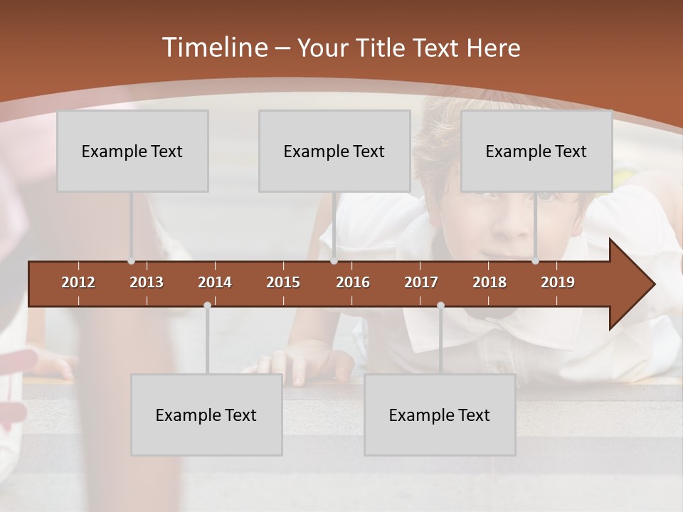 A Young Boy Laying On The Ground With His Hands On His Hips PowerPoint Template