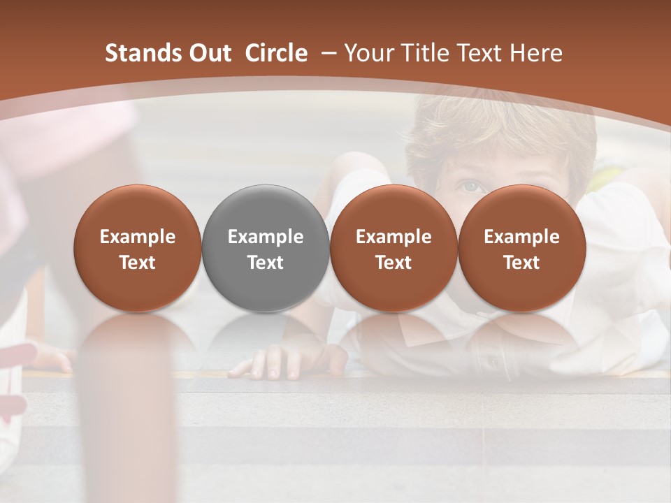 A Young Boy Laying On The Ground With His Hands On His Hips PowerPoint Template