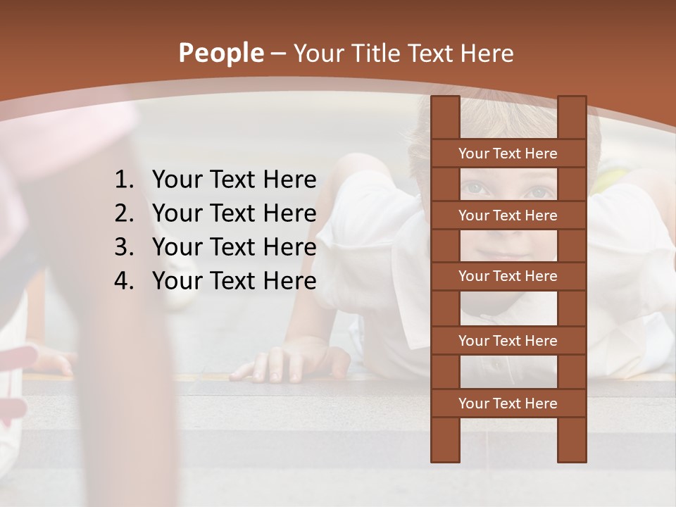 A Young Boy Laying On The Ground With His Hands On His Hips PowerPoint Template