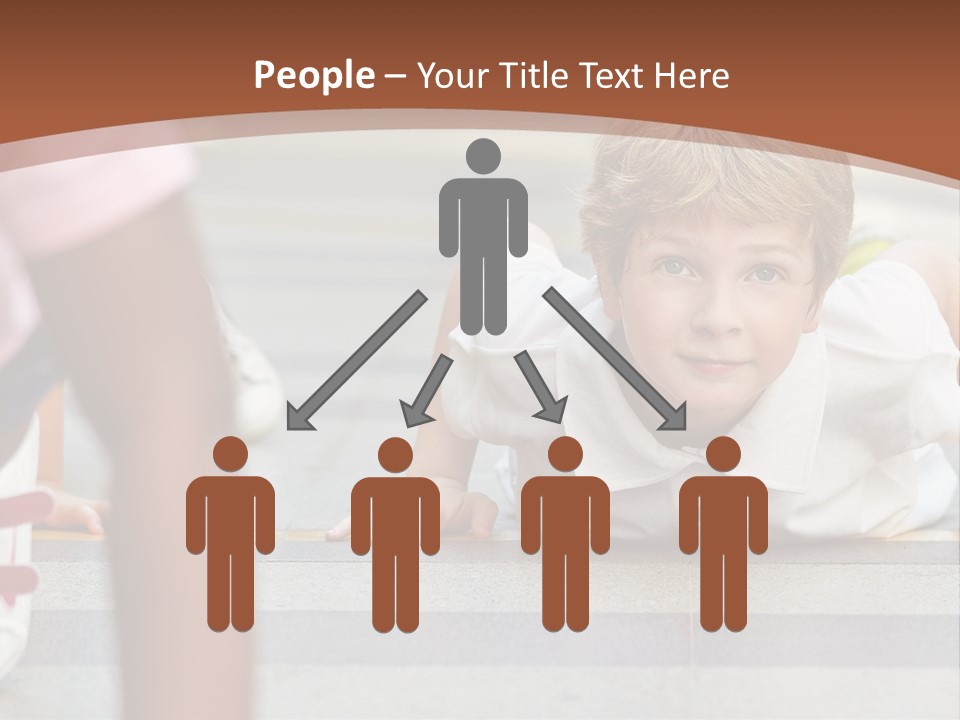 A Young Boy Laying On The Ground With His Hands On His Hips PowerPoint Template