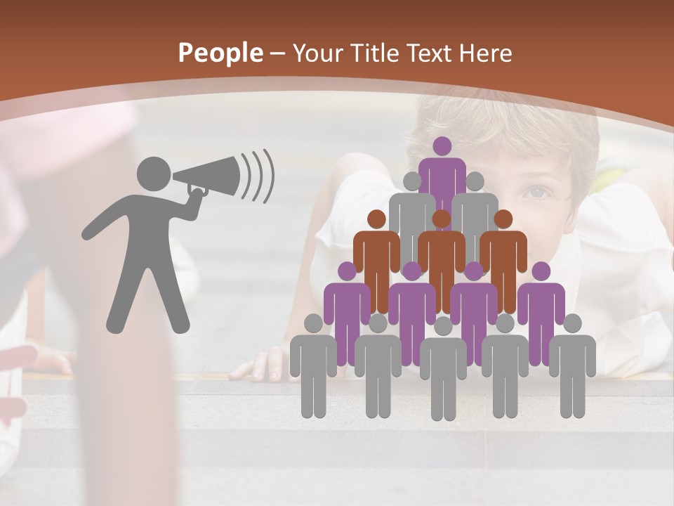 A Young Boy Laying On The Ground With His Hands On His Hips PowerPoint Template