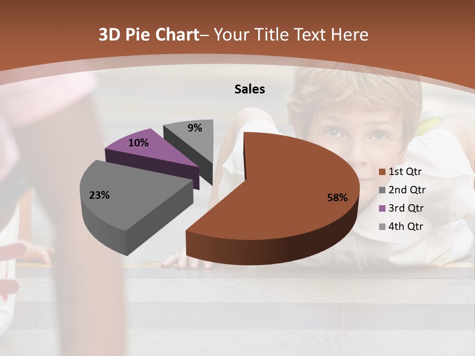A Young Boy Laying On The Ground With His Hands On His Hips PowerPoint Template