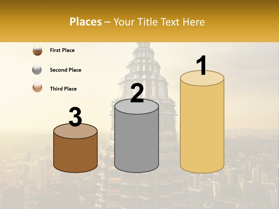 A Very Tall Building In The Middle Of A City PowerPoint Template
