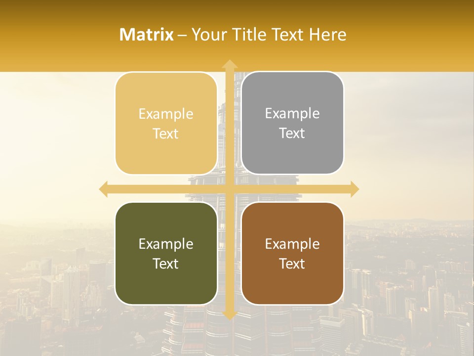 A Very Tall Building In The Middle Of A City PowerPoint Template