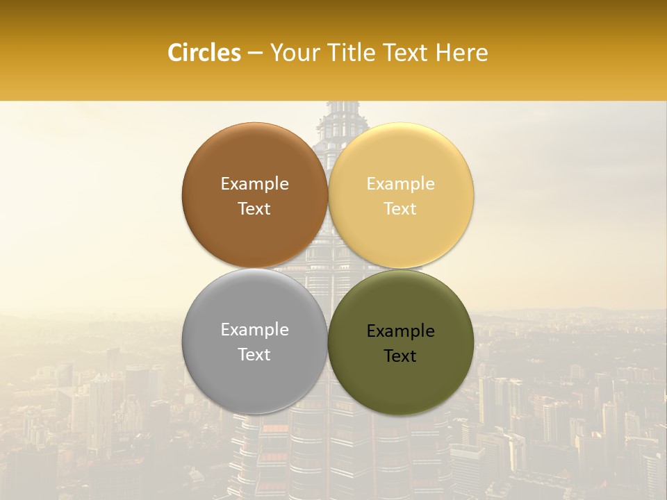 A Very Tall Building In The Middle Of A City PowerPoint Template