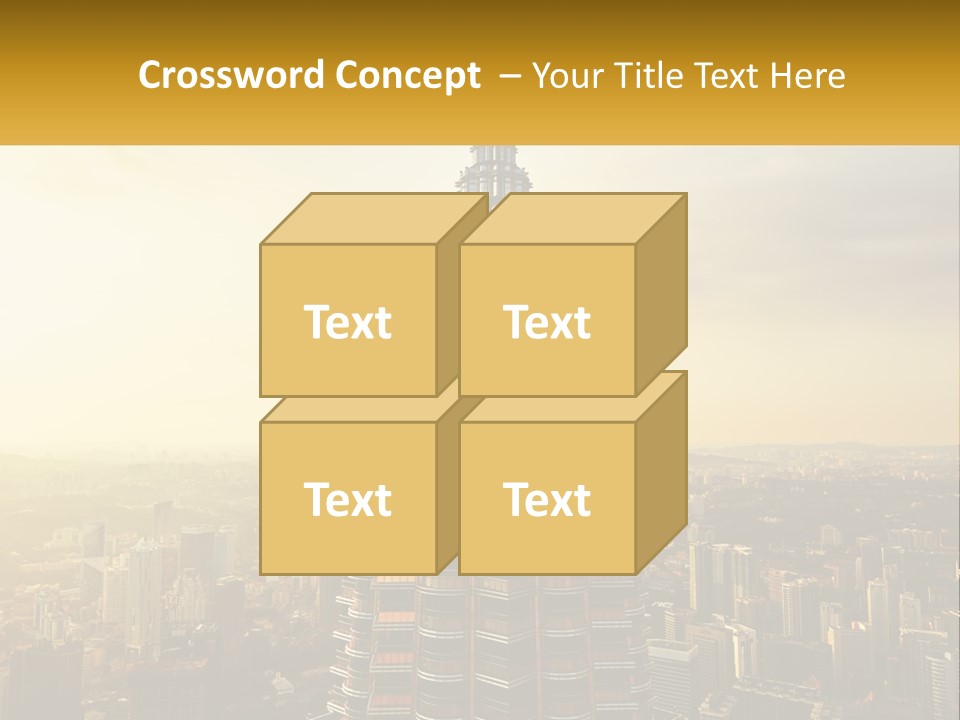 A Very Tall Building In The Middle Of A City PowerPoint Template