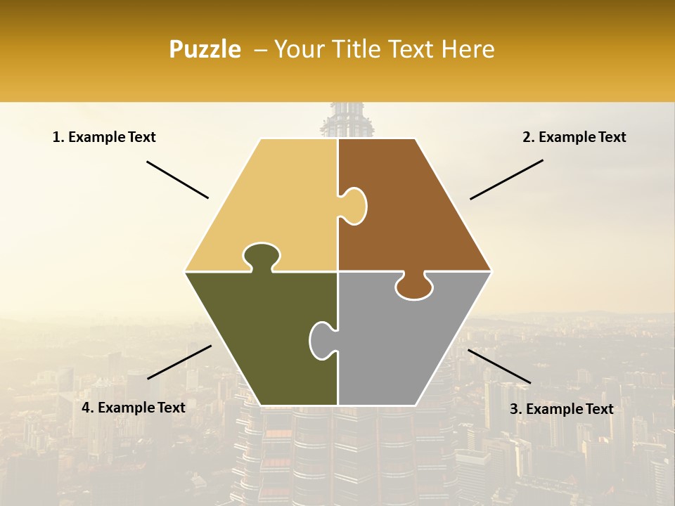 A Very Tall Building In The Middle Of A City PowerPoint Template