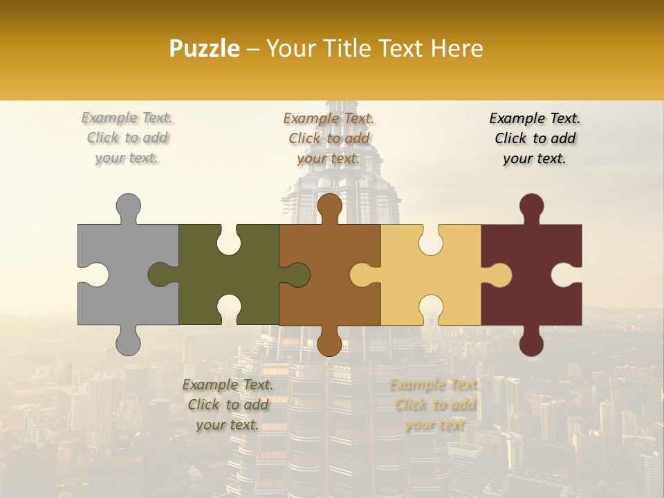 A Very Tall Building In The Middle Of A City PowerPoint Template