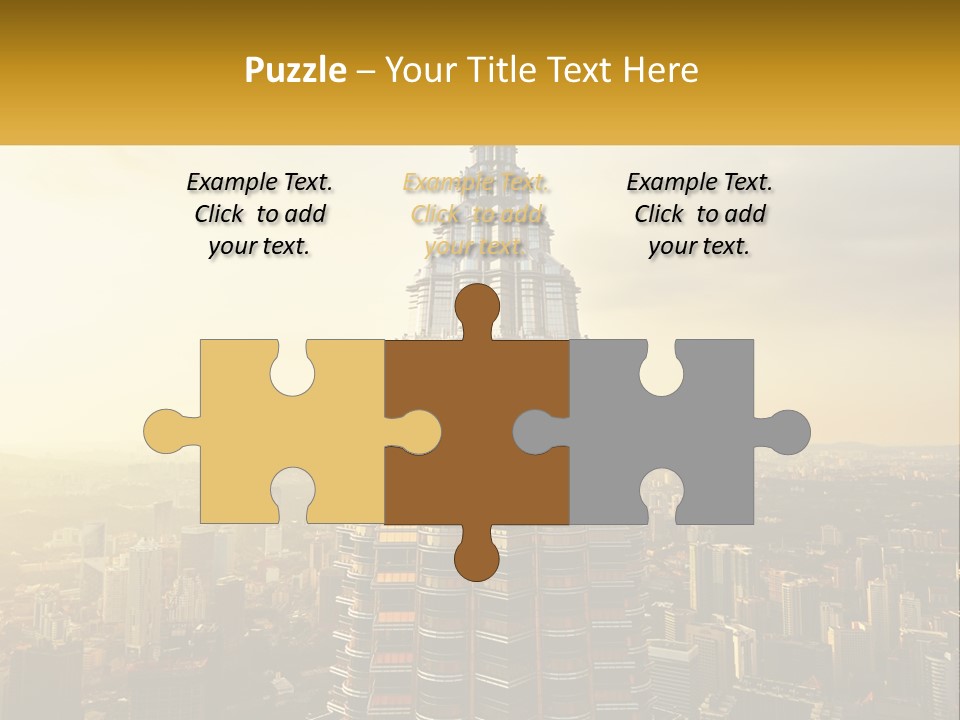 A Very Tall Building In The Middle Of A City PowerPoint Template