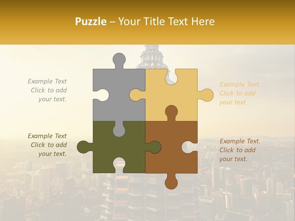 A Very Tall Building In The Middle Of A City PowerPoint Template