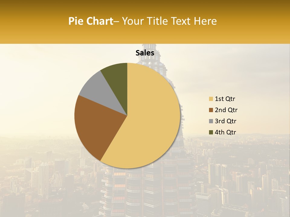 A Very Tall Building In The Middle Of A City PowerPoint Template