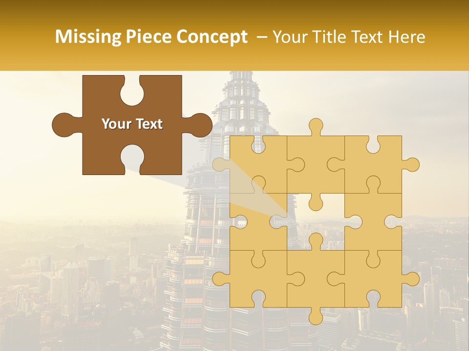 A Very Tall Building In The Middle Of A City PowerPoint Template