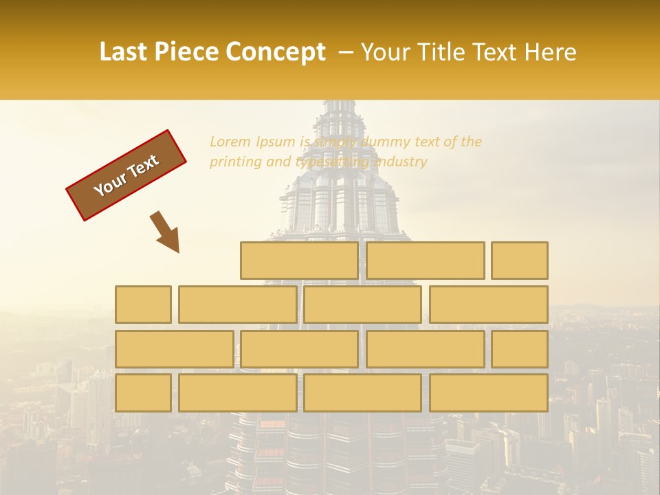 A Very Tall Building In The Middle Of A City PowerPoint Template